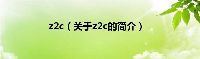 z2c（關于z2c的簡介）