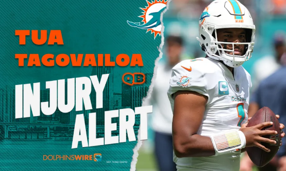 邁阿密海豚隊四分衛Tua Tagovailoa遭受了傷病 導致他離開了比賽