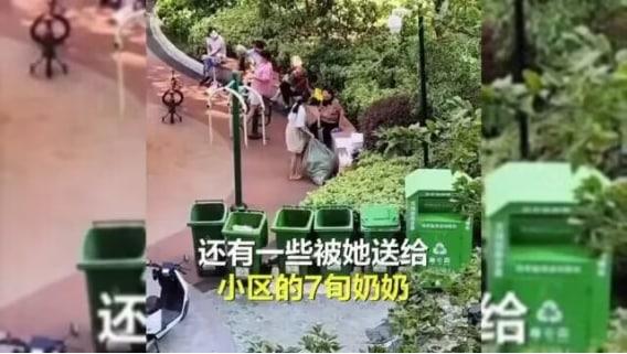 14歲女孩連續撿2月廢品送老奶奶