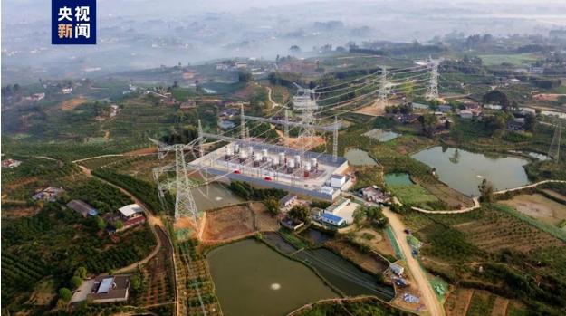 山彭串抗工程正式投運，提升成都地區供電能力