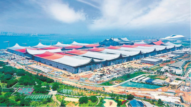 廈門新會展中心項目加緊施工，6月底將投入使用