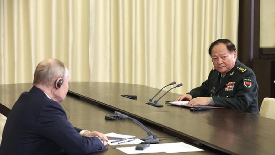 俄羅斯總統普京會見中國中央軍委副主席張又俠，共謀友好合作