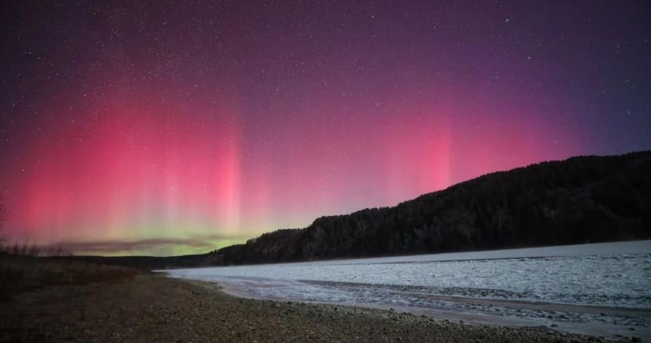 特大地磁暴引發極光，漠河現壯觀景象